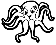 octopysau - sgwid Lliwio Ar -lein